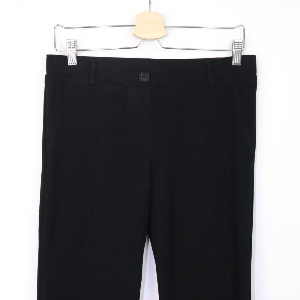 Betabrand Dress Pant Yoga Pants Savile Pinstripe Tonal Stripe Straight Leg Black - Picture 7 of 9